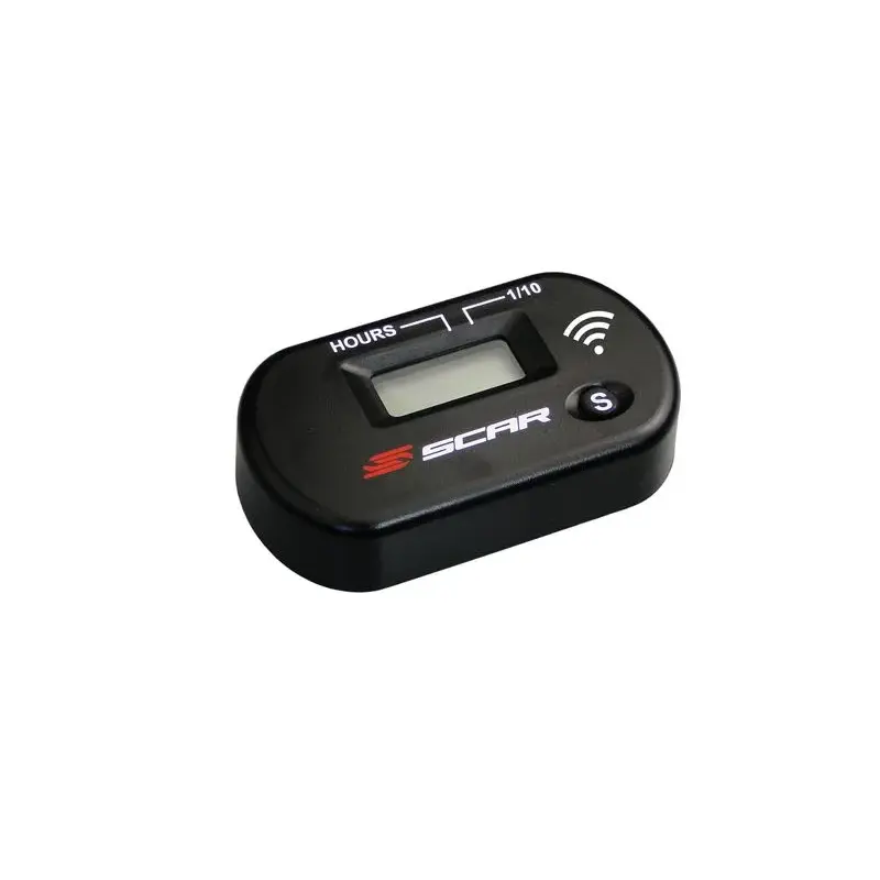 Compteur d'heures SCAR Sans-fil avec Velcro noir