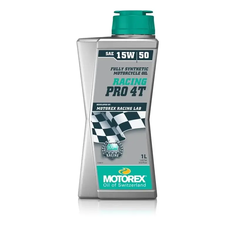 Huile moteur MOTOREX Racing Pro 4T 15W50 synthétique 10 X 1L