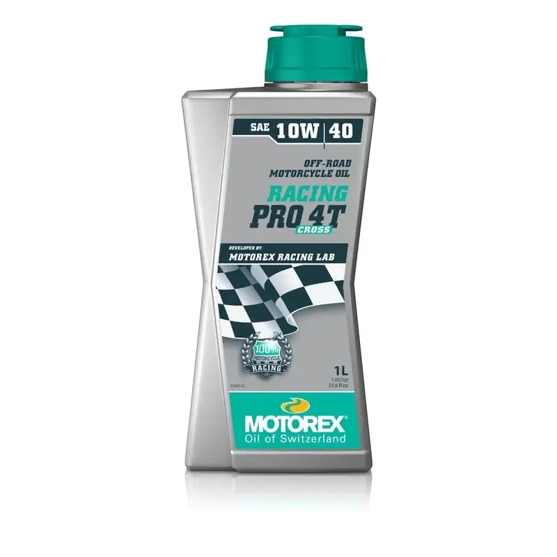 Huile moteur MOTOREX Racing Pro Cross 4T 10W40 Minérale 10 X 1L