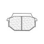 Plaquettes de frein CL BRAKES 1123ATV1 métal fritté