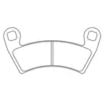 Plaquettes de frein CL BRAKES 1229ATV1 métal fritté