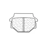 Plaquettes de frein CL BRAKES 2306S4 métal fritté