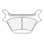 Plaquettes de frein CL BRAKES 2370RX3 métal fritté