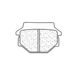 Plaquettes de frein CL BRAKES 2466MX10 métal fritté