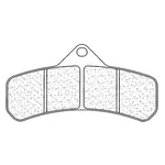 Plaquettes de frein CL BRAKES Racing 2586C60 métal fritté