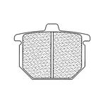 Plaquettes de frein CL BRAKES 2814A3+ métal fritté