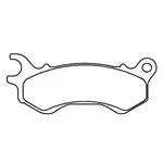 Plaquettes de frein CL BRAKES 3102MSC métal fritté