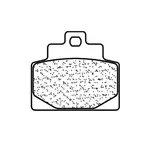 Plaquettes de frein CL BRAKES 3109MSC métal fritté