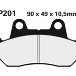 Plaquettes de frein NISSIN 2P-201NS semi-métallique Honda/SYM