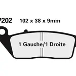 Plaquettes de frein NISSIN 2P-202NS semi-métallique