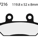 Plaquettes de frein NISSIN 2P-216NS semi-métallique Honda