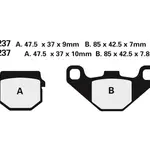 Plaquettes de frein NISSIN 2P-237GS semi-métallique