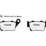 Plaquettes de frein NISSIN 2P-275ST-MX métal fritté