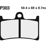 Plaquettes de frein NISSIN 2P-303ST métal fritté Yamaha