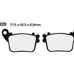 Plaquettes de frein NISSIN 2P-320ST métal fritté