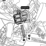 Support klaxon DENALI SoundBomb Kawasaki GTR1400