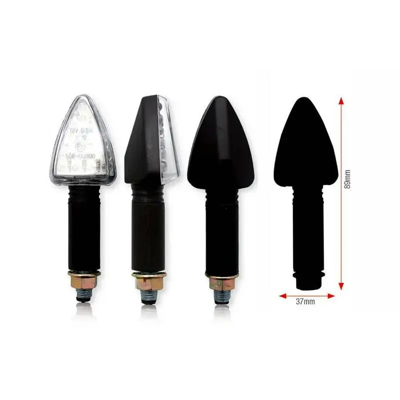 Clignotants BIHR Tri LED long noir universel