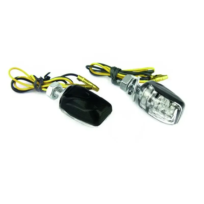 Clignotants BIHR Micro 6 LED carbone universels