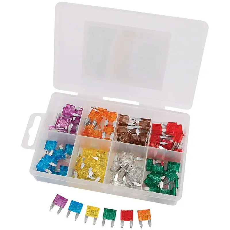Boite de 100 mini-fusibles Draper de 3A à 30A