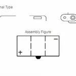 Batterie YUASA 6N12A-2C/B54-6 conventionnelle