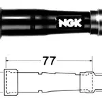 Anti-parasite NGK SB01E noir pour bougie avec olive