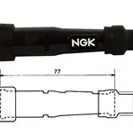 Anti-parasite NGK SB10E noir pour bougie avec olive
