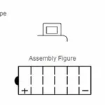 Batterie YUASA YB12C-A conventionnelle