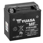 Batterie YUASA YTX14-BS sans entretien livrée avec pack acide