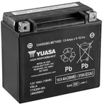 Batterie YUASA YTX20H-BS sans entretien livrée avec pack acide