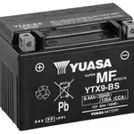 Batterie YUASA YTX9-BS sans entretien livrée avec pack acide