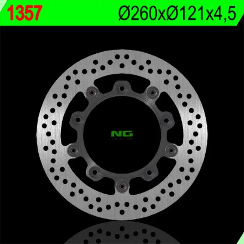 Disque de frein avant NG 1357 rond flottant Suzuki Burgman 650