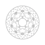 Disque de frein BREMBO Oro rond flottant