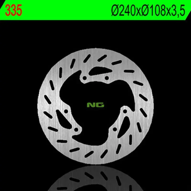 Disque de frein avant gauche NG 335 rond fixe Derbi Senda 50