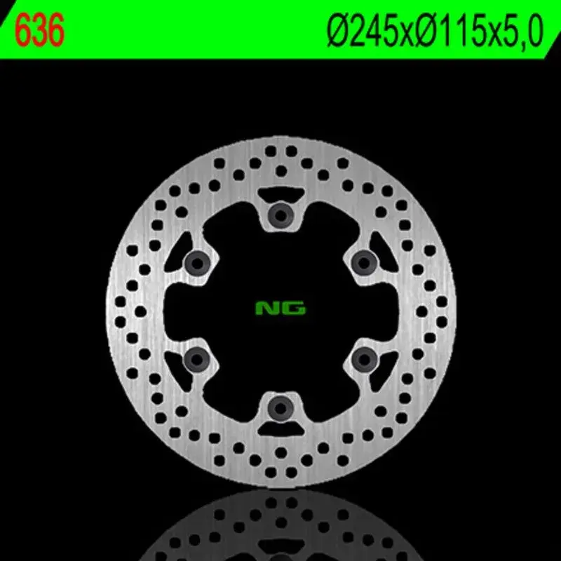 Disque de frein arrière NG 636 rond fixe