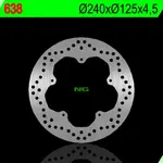 Disque de frein NG 638 rond fixe