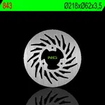 Disque de frein arrière droit NG 843 rond fixe