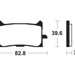 Plaquettes de frein TECNIUM MF440 métal fritté