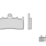 Plaquettes de frein BREMBO 07GR62LA métal fritté BMW R850R