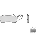 Plaquettes de frein BREMBO 07KA17LA métal fritté Honda XR400R