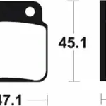 Plaquettes de frein TECNIUM MA421 organique