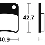 Plaquettes de frein TECNIUM ME170 organique