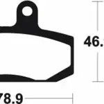 Plaquettes de frein TECNIUM ME196 organique