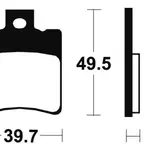 Plaquettes de frein TECNIUM ME197 organique