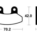 Plaquettes de frein TECNIUM ME292 organique