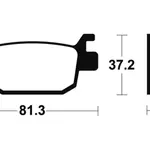 Plaquettes de frein TECNIUM ME332 organique