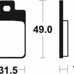 Plaquettes de frein TECNIUM ME212 organique