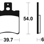 Plaquettes de frein TECNIUM ME167 organique