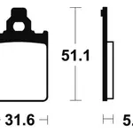 Plaquettes de frein TECNIUM ME180 organique