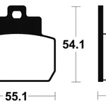 Plaquettes de frein TECNIUM ME331 organique