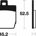 Plaquettes de frein TECNIUM ME231 organique